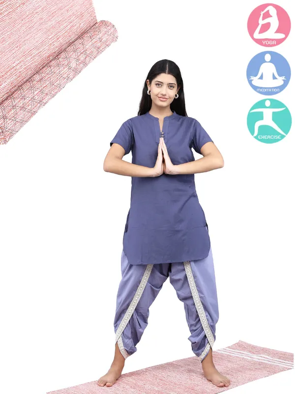 Peach_100%_Cotton_High_Density_Anti-Skid_Yoga_Mat