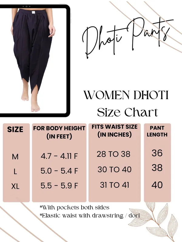 SATAV_Black_Pure_Cotton_Regular_Dhoti_For_Women