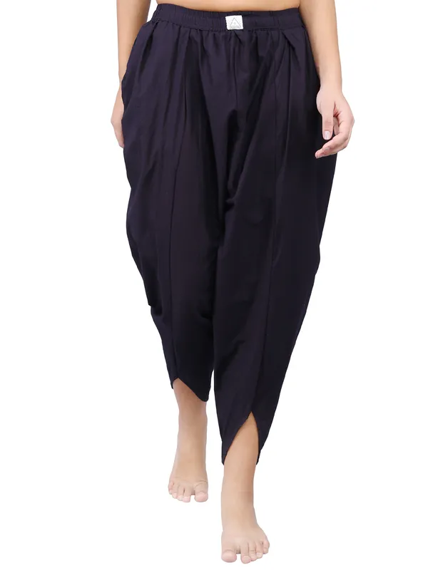 SATAV_Black_Pure_Cotton_Regular_Dhoti_For_Women