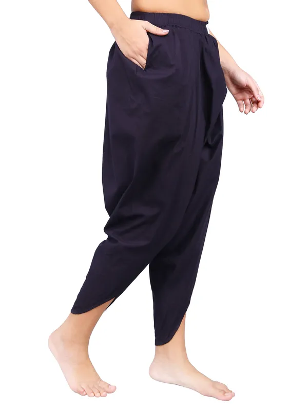 SATAV_Black_Pure_Cotton_Regular_Dhoti_For_Women
