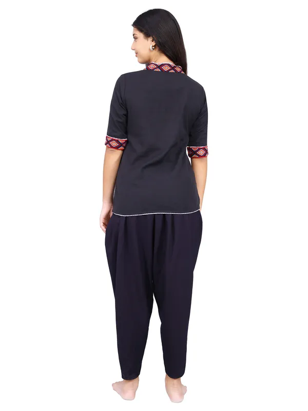 SATAV_Cotton_Linen_Kurta_and_Dhoti_Pant_Set_for_women