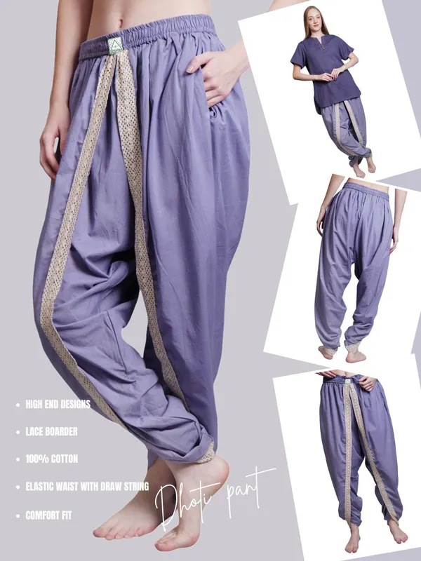 SATAV_Grey_Women_Dhoti_Pants_with_Drawstring_Waist