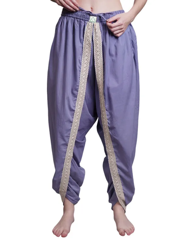 SATAV_Grey_Women_Dhoti_Pants_with_Drawstring_Waist