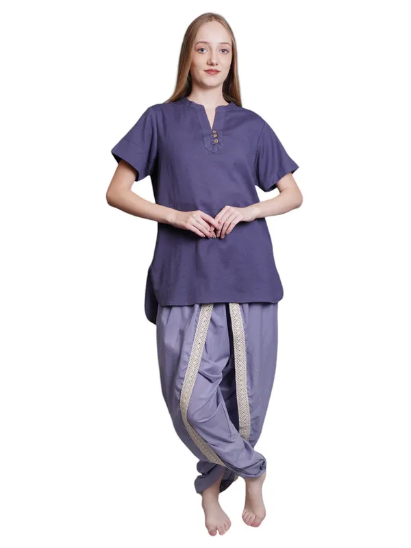 SATAV_Grey_Women_Dhoti_Pants_with_Drawstring_Waist