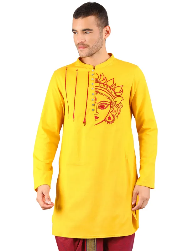 SATAV_Men's_Cotton_Embroidered_Ethnic_Navratri_Kurta