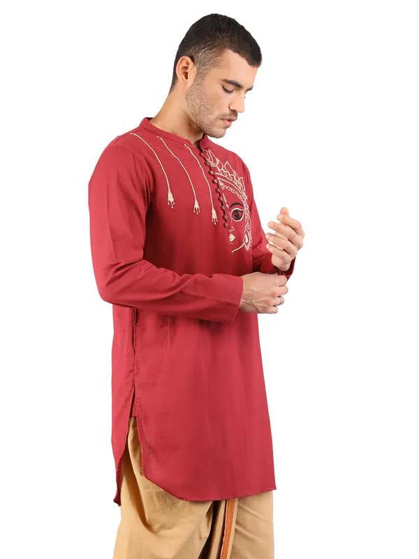 SATAV_Men's_Cotton_Embroidered_Ethnic_Navratri_Kurta