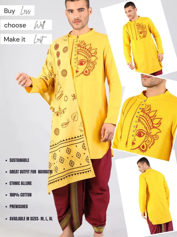 SATAV_Men's_Cotton_Embroidered_Ethnic_Navratri_Kurta