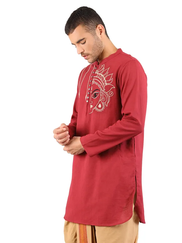 SATAV_Men's_Cotton_Embroidered_Ethnic_Navratri_Kurta