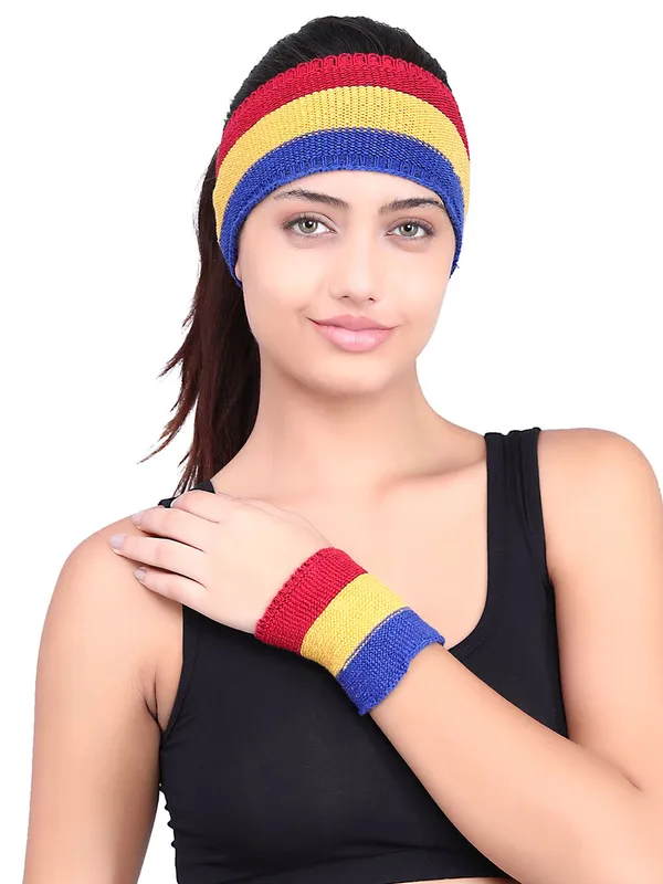 SATAV_Sports_Set_of_Unisex_Cotton_Headband_and_Wristbands_for_Running_Gym_Yoga