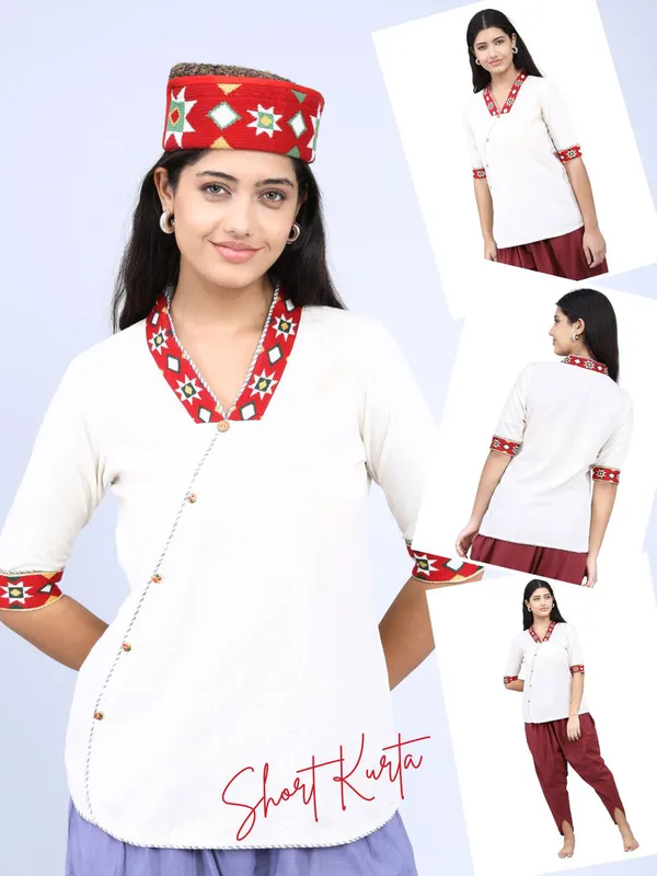 SATAV_White_Pure_Cotton_Regular_Kurta_For_Women