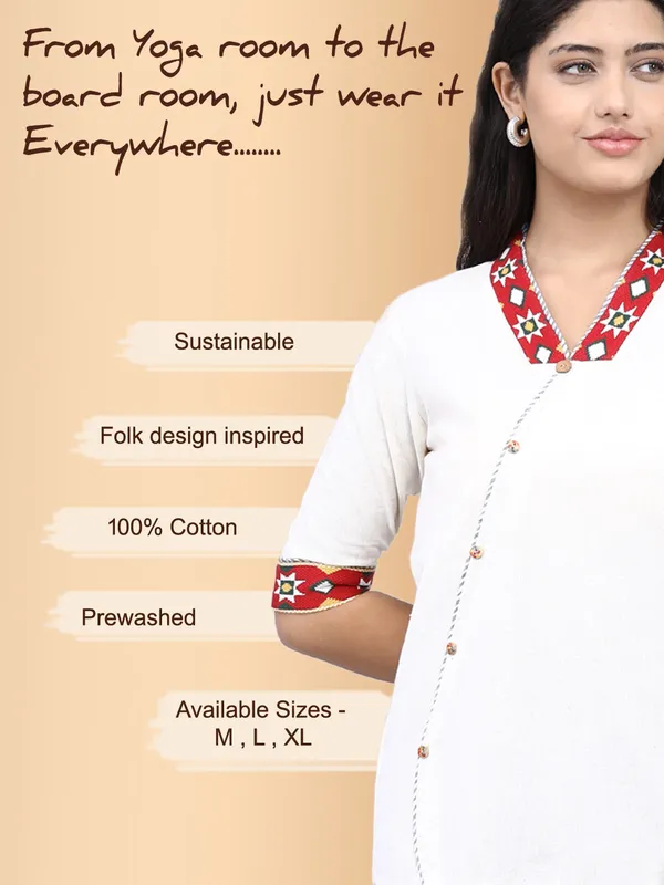SATAV_White_Pure_Cotton_Regular_Kurta_For_Women