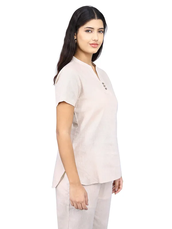SATAV__Cotton_Linen_Kurta_Suitable_for_Women