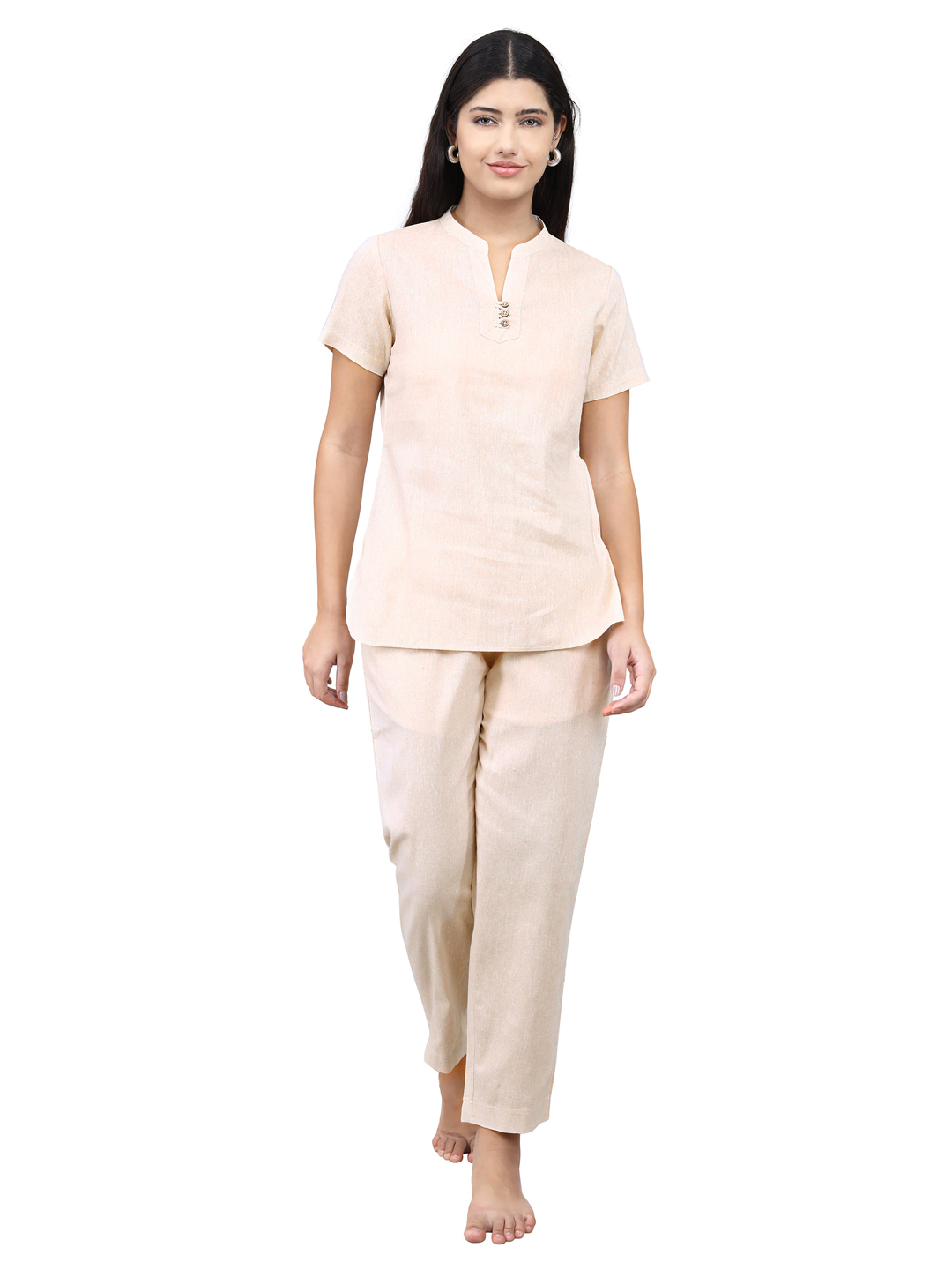 SATAV__Cotton_Linen_Kurta_Suitable_for_Women