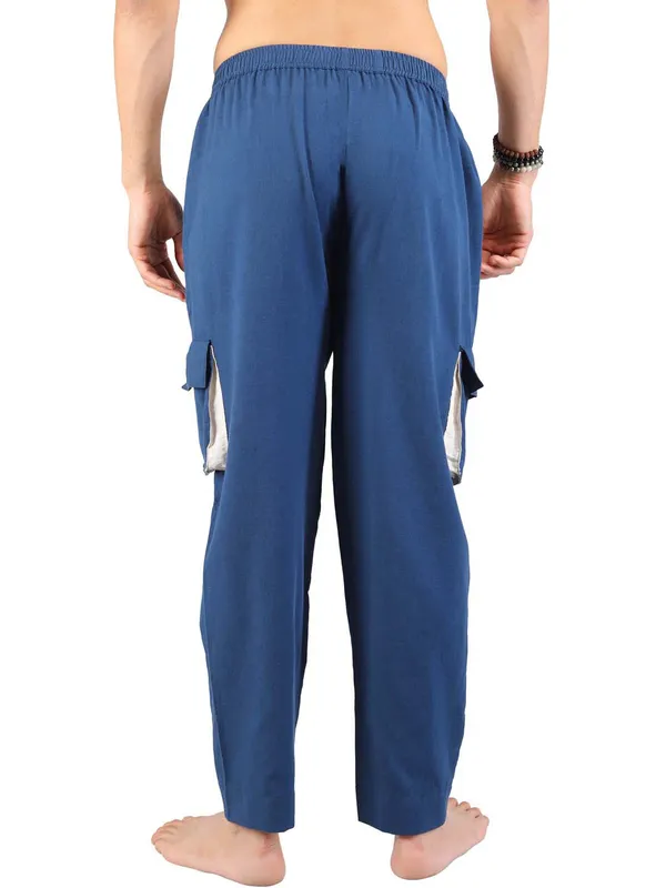Satav_Cotton_Pull-on_Trendy_blue_Cargo_Yoga_Pants