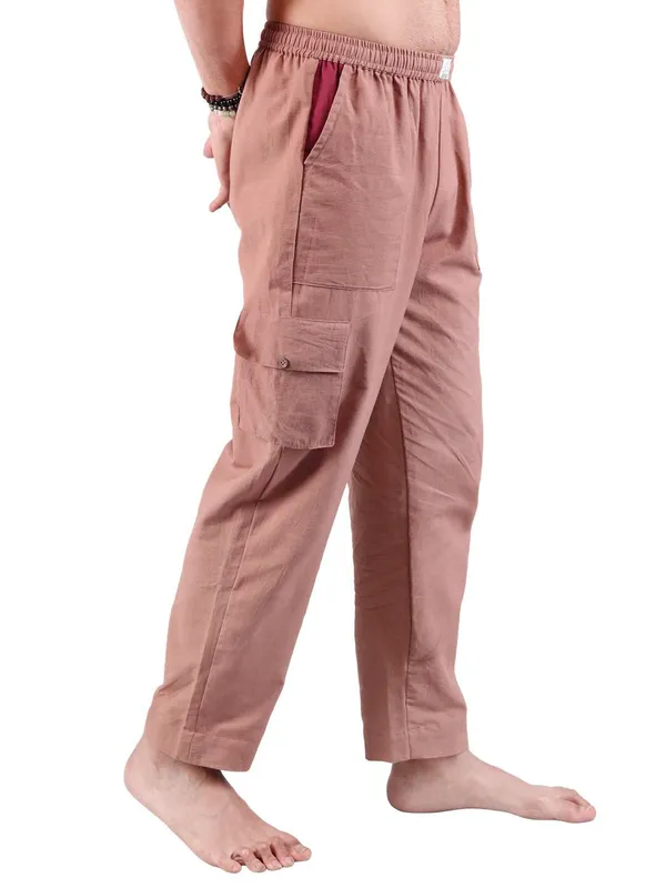 Satav_Men’s__cotton_trendy_brown_Pant
