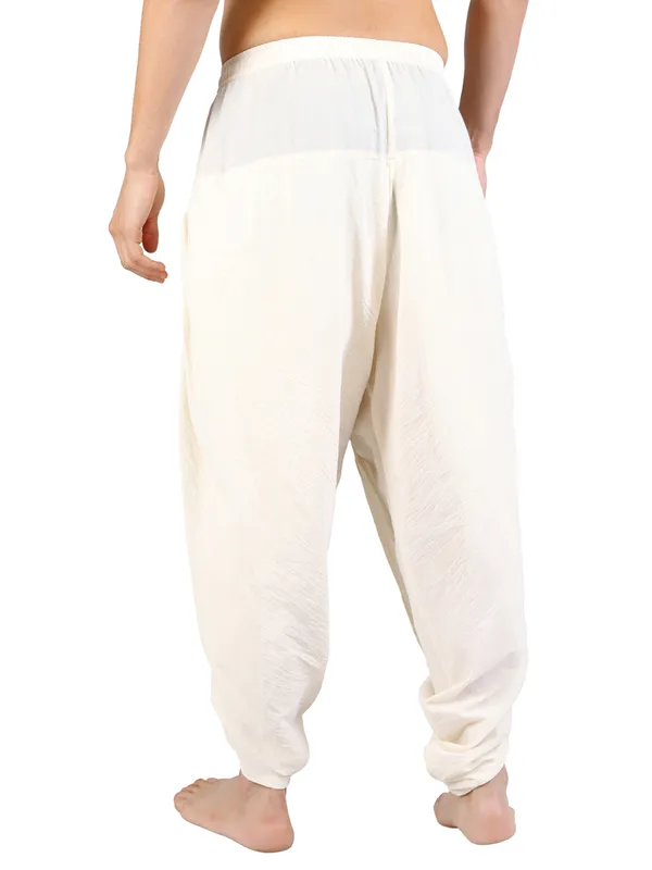 Satav_Pure_Cotton_Pull-on_Pleated_Dhoti_Pants,_Traditional_Yoga_Meditation_Festive_Wear