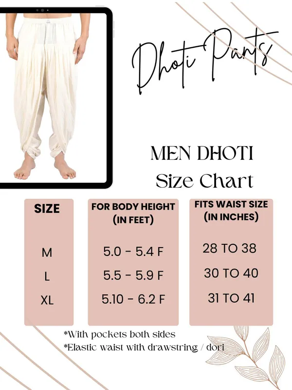 Satav_Pure_Cotton_Pull-on_Pleated_Dhoti_Pants,_Traditional_Yoga_Meditation_Festive_Wear