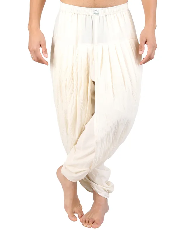 Satav_Pure_Cotton_Pull-on_Pleated_Dhoti_Pants,_Traditional_Yoga_Meditation_Festive_Wear