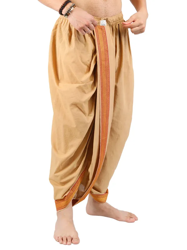Satav_hand_woven_Cotton_Pull-on_Pleated_Dhoti_Pants,_Traditional_Festive_Wear_