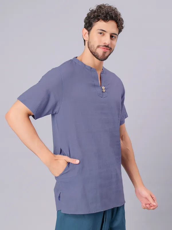 Grey_Pure_Cotton_Regular_Kurta_For_Mens