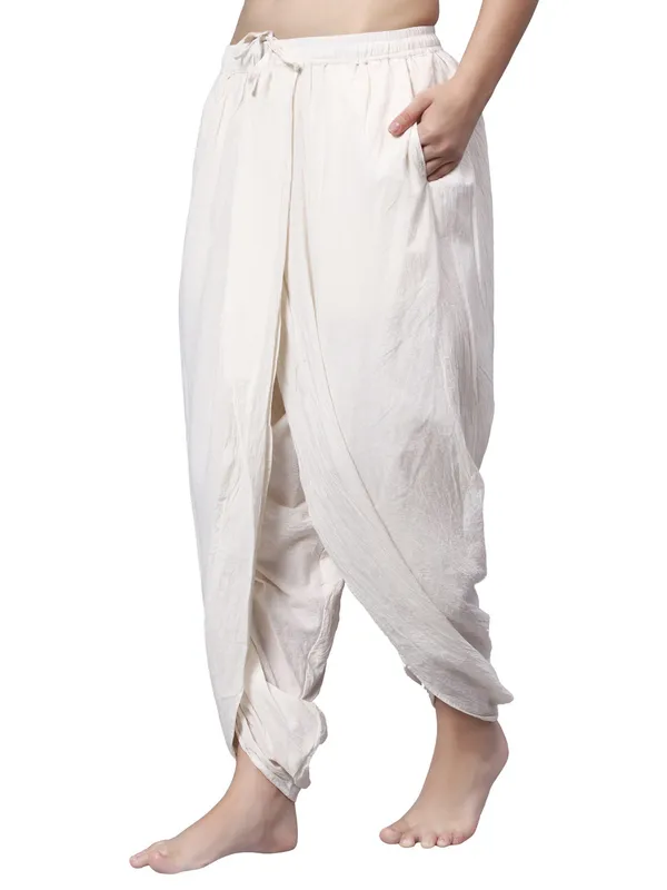 Off_White_Pure_Cotton_Regular_Dhoti_For_Women
