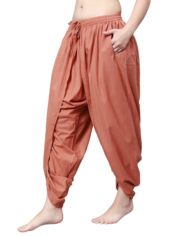 Saffron_Pure_Cotton_Regular_Dhoti_For_Women