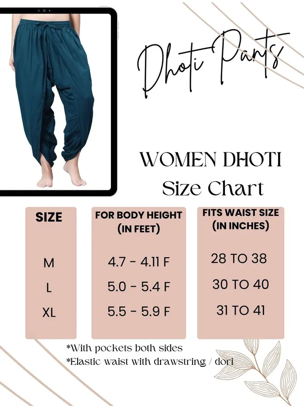 Teal__Pure_Cotton_Regular_Dhoti_For_Women