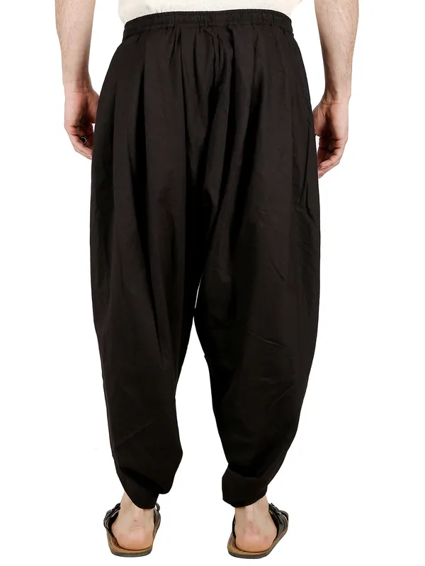 Black_Pure_Cotton_Regular_Dhoti_For_Mens