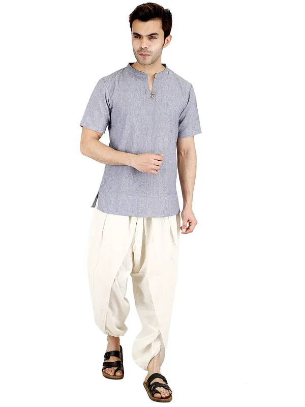 Off_White_Pure_Cotton_Regular_Dhoti_For_Mens