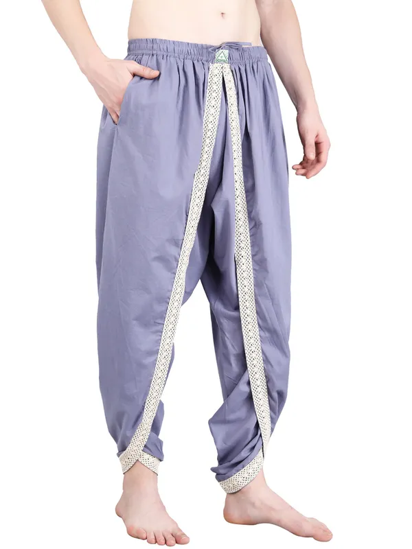 Grey_Men_Dhoti_Pants_with_Drawstring_Waist