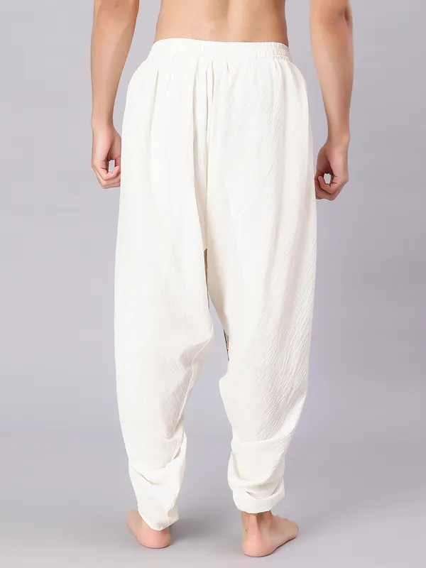 Off_White_Pure_Cotton_Regular_Dhoti_For_Mens