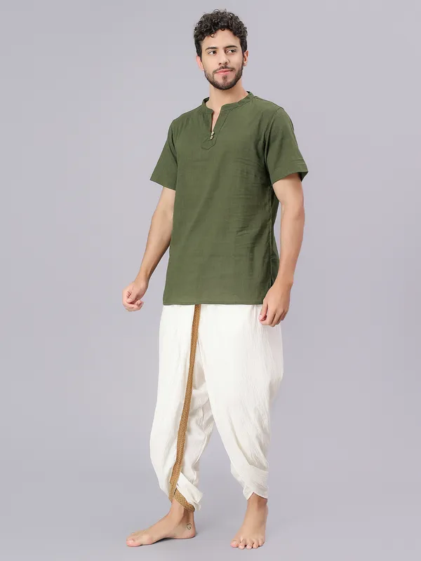 Off_White_Pure_Cotton_Regular_Dhoti_For_Mens