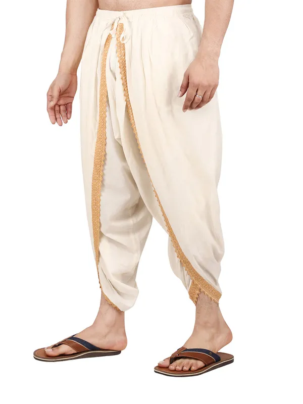 Off_White_Pure_Cotton_Regular_Dhoti_For_Mens