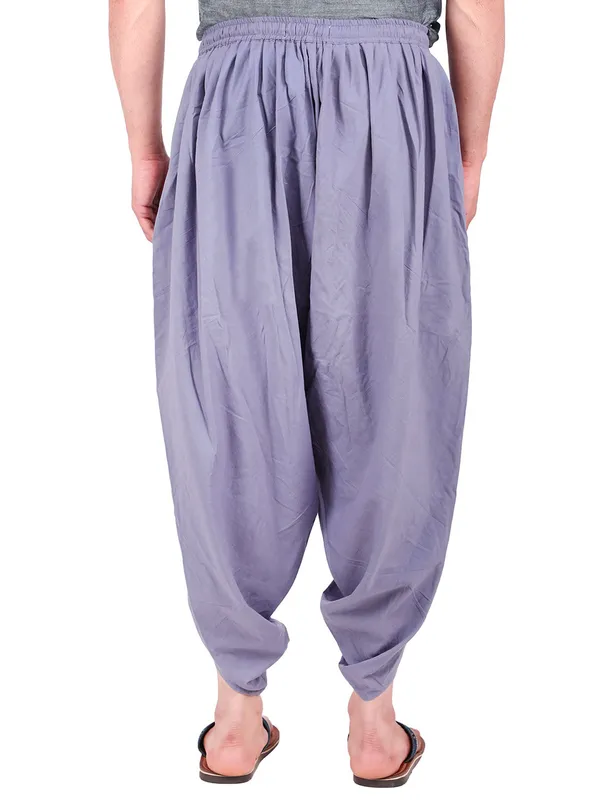 Grey_Men_Dhoti_Pants_with_Drawstring_Waist