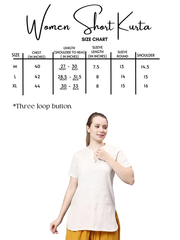 Off_White_Pure_Cotton_Regular_Kurta_For_Women