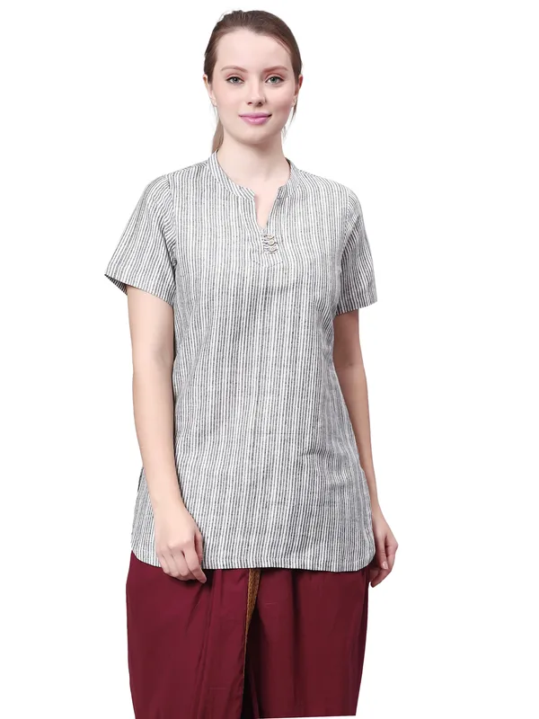 Black_Pure_Cotton_Regular_Kurta_For_Women