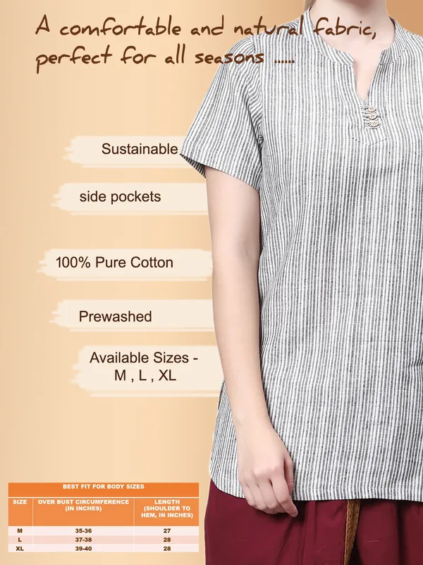 Black_Pure_Cotton_Regular_Kurta_For_Women
