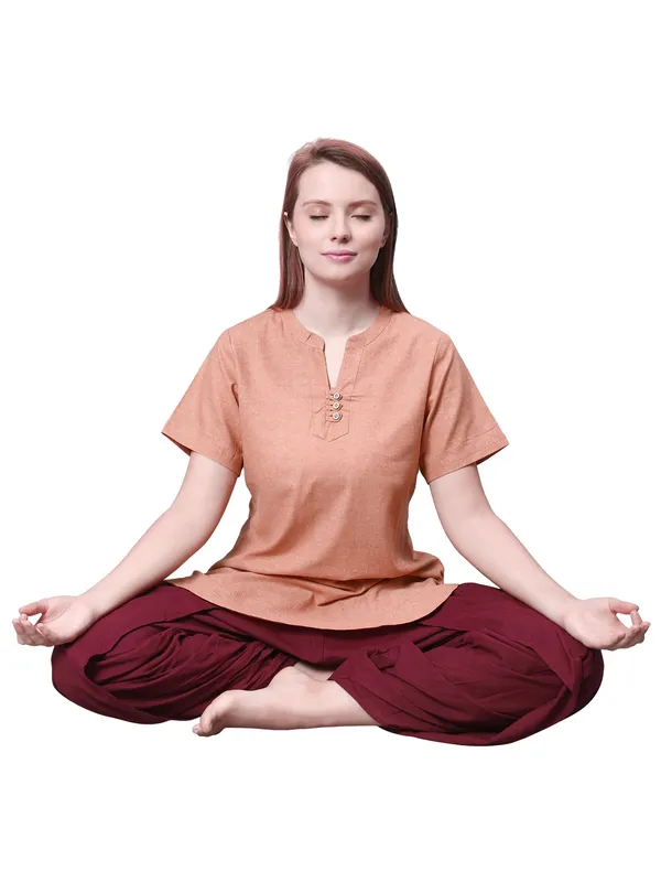 Saffron_Pure_Cotton_Regular_Kurta_For_Women
