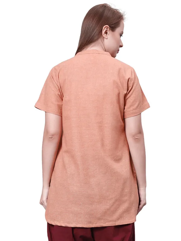 Saffron_Pure_Cotton_Regular_Kurta_For_Women