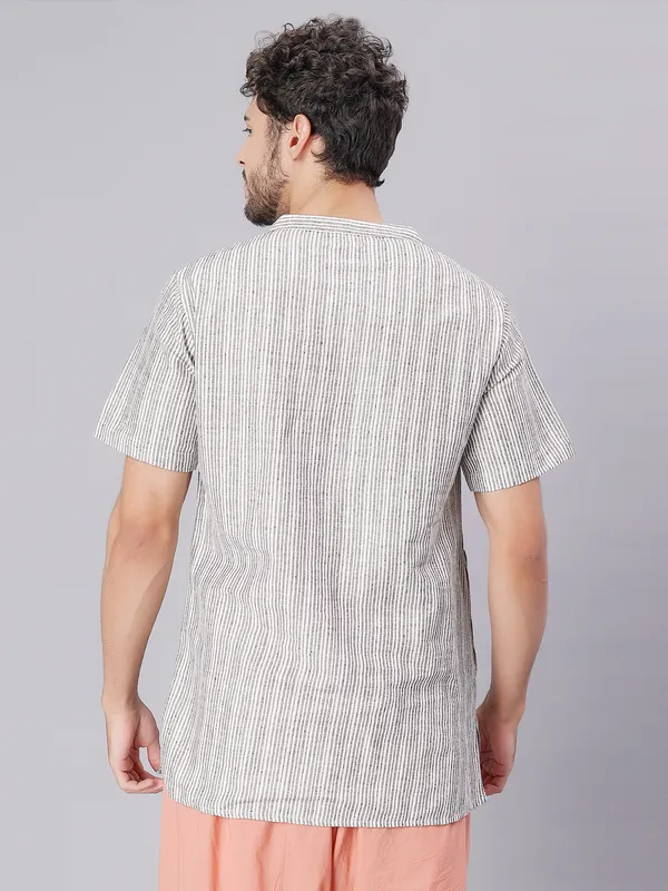 Black_Pure_Cotton_Regular_Kurta_For_Mens