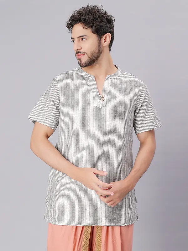 Black_Pure_Cotton_Regular_Kurta_For_Mens