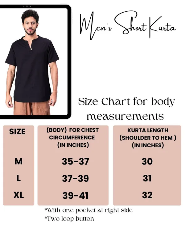 Black_Pure_Cotton_Regular_Kurta_For_Mens