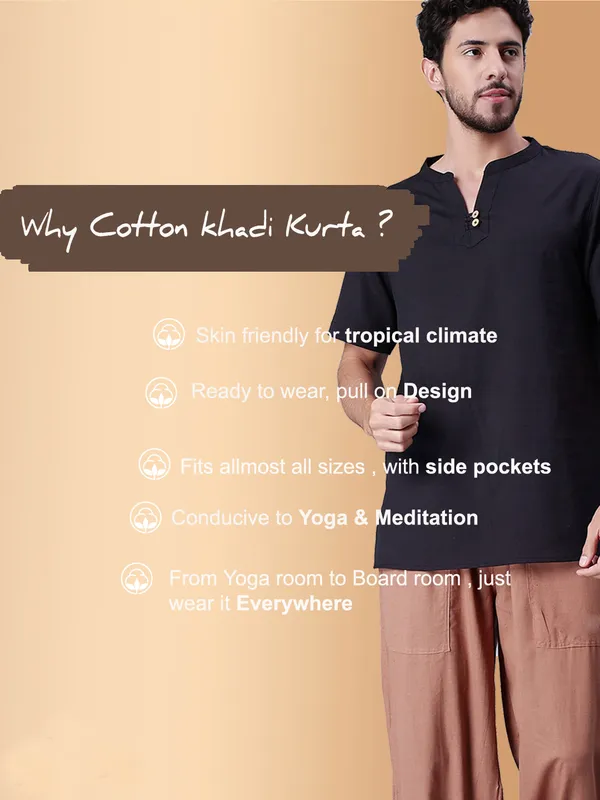 Black_Pure_Cotton_Regular_Kurta_For_Mens