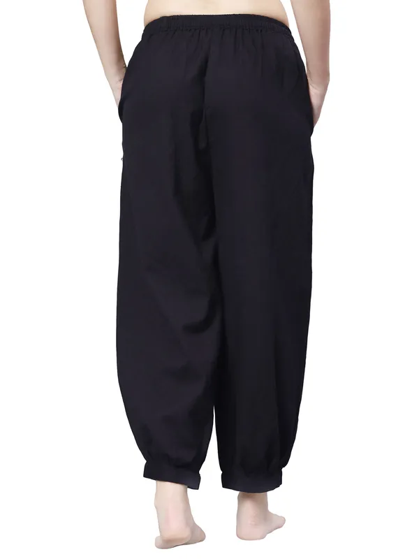 Black_Pure_Cotton_Regular_Yoga_Pant_For_Women