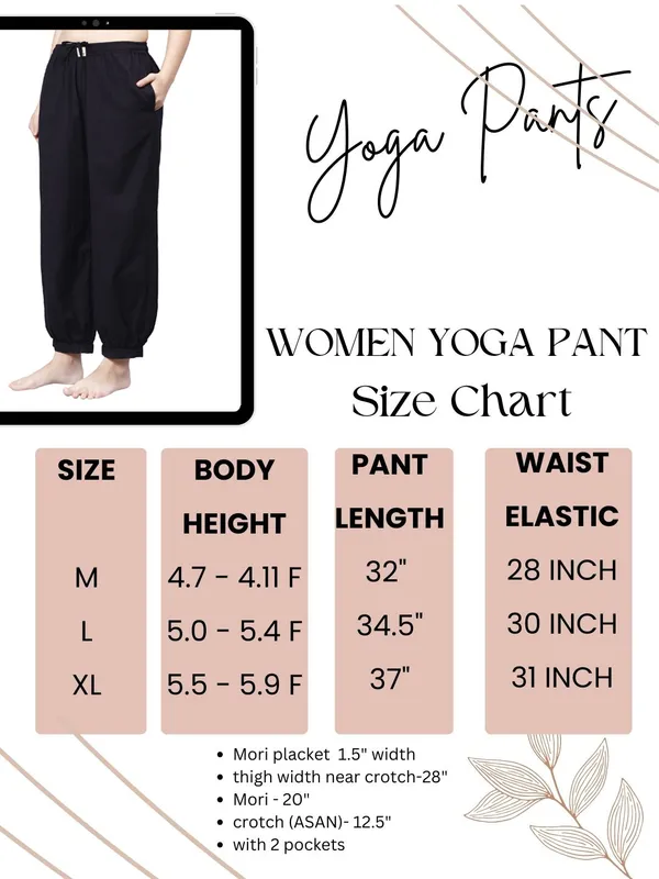 Black_Pure_Cotton_Regular_Yoga_Pant_For_Women