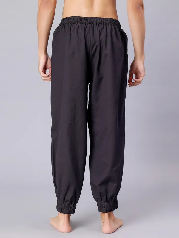 Black_Pure_Cotton_Regular_Yoga_Pant_For_Mens