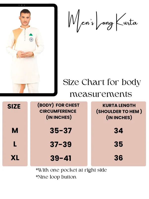 SATAV_Men's_set_of_Cotton_tri-colour_ethnic_Kurta_with_Pull-on_Pleated_off-white_Dhoti_Pants,_Traditional_Festive_Wear