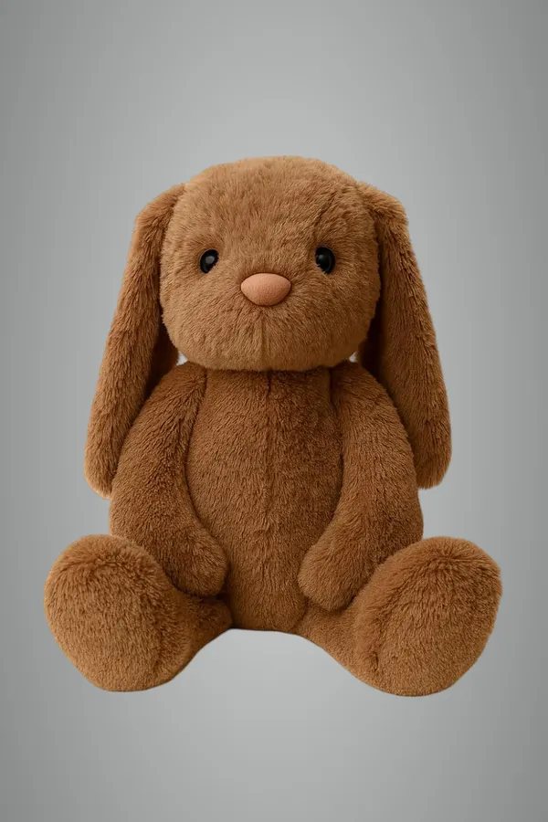 Brown_Plush_Bunny_Stuffed_Animal_Soft_Cuddly_Rabbit_Toy_(35_Cm)
