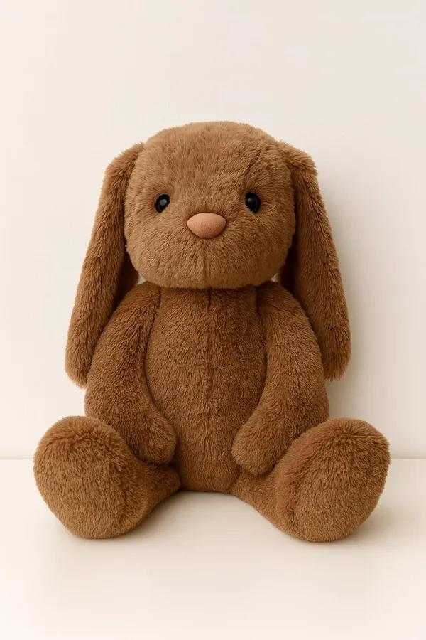 Brown_Plush_Bunny_Stuffed_Animal_Soft_Cuddly_Rabbit_Toy_(35_Cm)