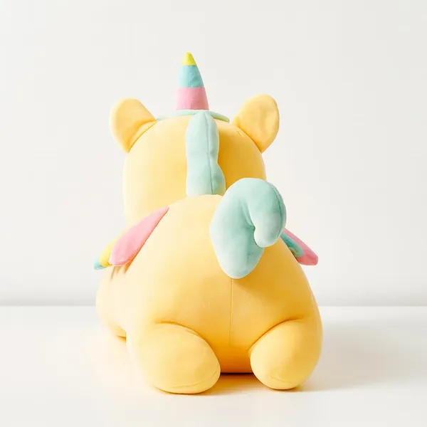 Yellow_&_Mint_Green_Cute_Unicorn_Plush_Pillow,_Soft_Stuffed_Animal_Toy,_Decorative_Cushion_(40_Cm)